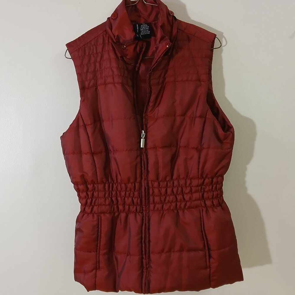 New Direction dark red vest - size small